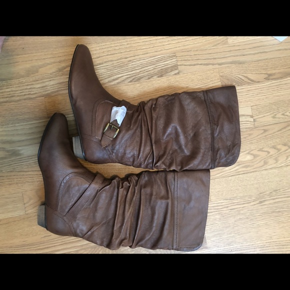 NEW brown boots - JustFab Evans size 11 - Picture 9 of 13